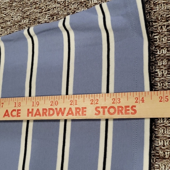 Tommy Hilfiger Ladies Blue Striped Cotton Tshirt Size Medium - Picture 5 of 6
